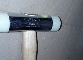 3 x Nylon hamer Thorex 708 25mm 1" 