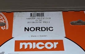 4 x Zaagblad Nordic 10BA20P-152-2,5/1,5-20