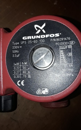 Grundfos circulatiepomp UPS 25-60 130 