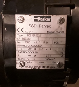 Motor Parker SSD Parvex MC19SR0522 