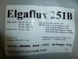 Elgaflux 251 poeder tbv o.p. lassen (vpe 25 kg)