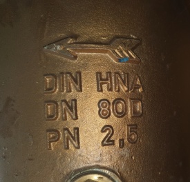 Mandzeef DN 80D PN2,5 DIN HNA 