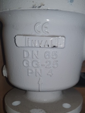 Mandzeef Inval DN65 GG-25 PN4 