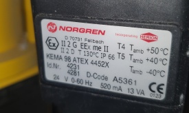 5x Snelsluitende gasturbine kleppen KVFR DN50 PN40