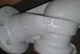 Inregelafsluiter PN16 DN100 GJL250 