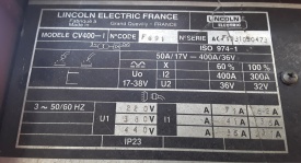 Lasapparaat Lincoln electric CV400-I