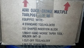 5 x Adri quick-change multiple toolpost PFM AB 