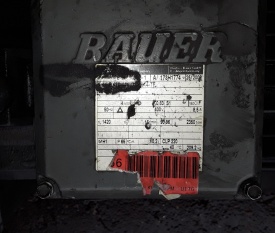 Reductor Bauer 4 kw, 16 rpm 