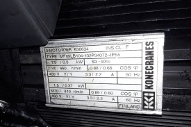 Kraanmotor MF09LB104-132P34072--IP55