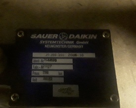 Sauer Daikin hydrauliek ventiel J1-JS0-G03-20BN-10