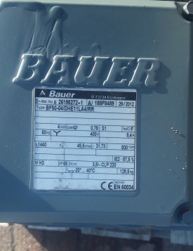 3 x Reductor Bauer  4 kw