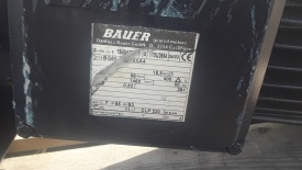 Reductor Bauer 18.5 kw, 56 rpm 