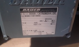 Reductor Bauer 4.0 kw, 58 rpm