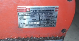 Draadsnijmachine Rothenberger supertronic 2S  