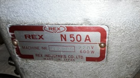 REX draaimachine N50A 463200