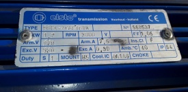 Reductor Elsto 1.70 kw, 468 rpm 