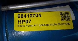 Binks pomp 68410704 HP07 