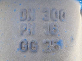 Schuifafsluiter DN300 PN16 GG25 