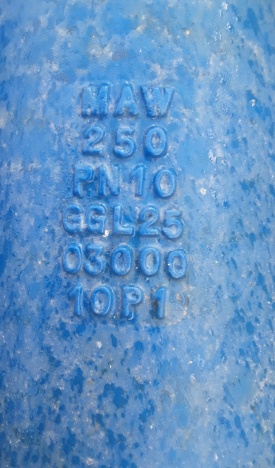 Schuifafsluiter MAW PN10 GGL25 