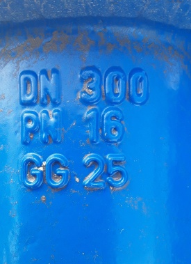 Schuifafsluiter DN300 PN16 GG25