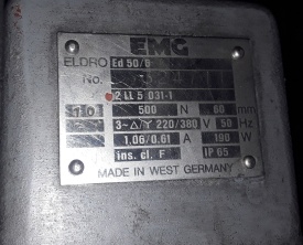  Electrohydraulic Thruster EMG ED 50/6 