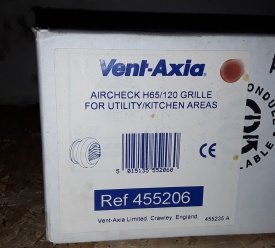 4 x Vent-Axia ventilator H65/120 