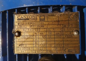 Electromotor Cantoni 22 kw, 1.440 rpm 