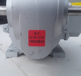 Reductor 0.12 kw, 265 rpm 