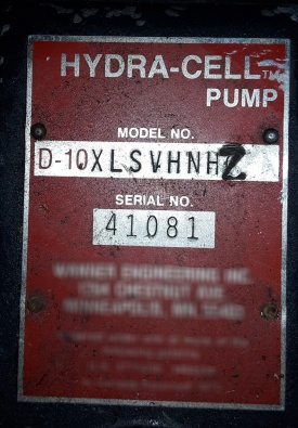 Industriële pomp hydra-cell  D-10