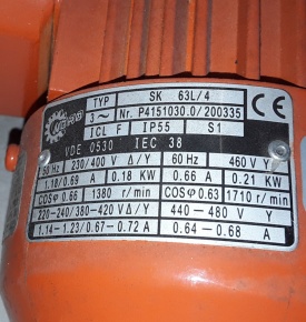 Close-coupled industruele pomp MG0427