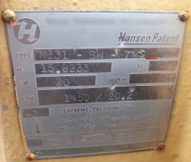 Gearbox Hansen NE31-BN-71 