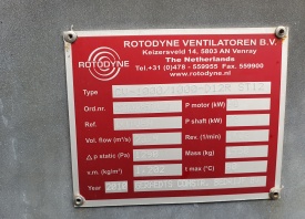 Ventilator Rotordyne CV-1000-1000-D12R ST12 