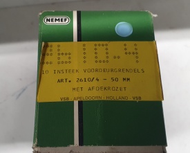 Nemef insteek voordeurgrendel met afdekrozet 50MM