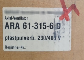 Ventilator ARA 61-0315-6 D