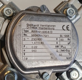 Ventilator AWA 61-500-6 D 