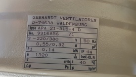 Ventilator ARA 21-315-4 D 