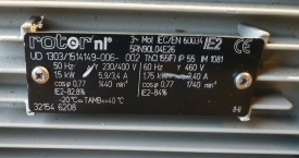 Electromotor Rotor 1.5 kw, 1.440 rpm 