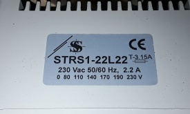 Transformatorregelaar STRS1-22L22 230V 