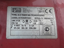 Compressor Fini Tiger MK 265 