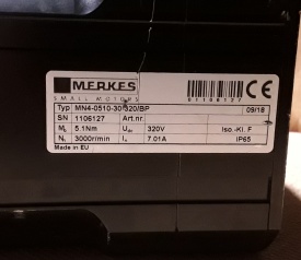 Servomotor Merkes MN4-0510-30-320/BP