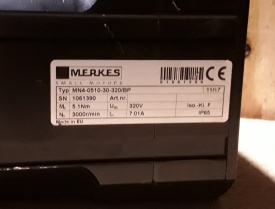 Servomotor Merkes MN4-0510-30-320/BP