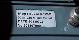 DC aandrijfmotor DMW803-130323