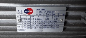 Elektromotor Almo 2.2 kw, 1.420 rpm 