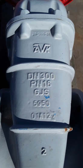 2 x Schuifafsluiter AVK DN300 PN16 