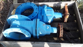 2 x Schuifafsluiter PN10 DN250 