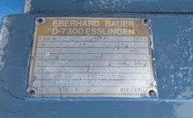 Reductor Bauer 7.5 kw, 63 rpm 