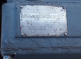Reductor Bauer 3 kw, 36.5 rpm 