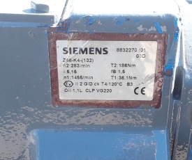 Reductor WEG 5 kw, 283 rpm 