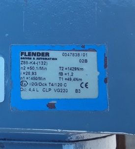 Reductor WEG 5 kw, 50 rpm 