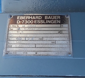 Reductor Bauer 18.5 kw, 178 rpm 